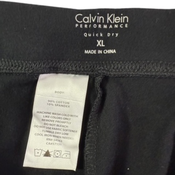 Calvin Klein Performance Quick Dry Lime Green Calf Zipper Capri Leggings Sz XL - Picture 3 of 7